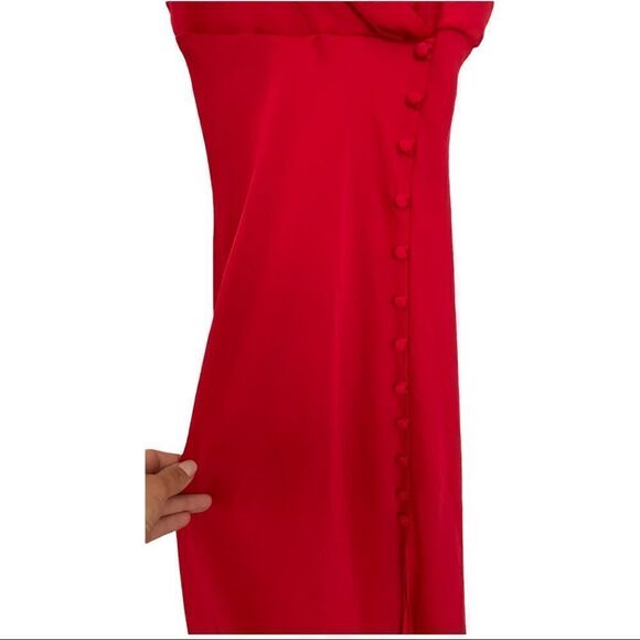 Zara Satin Effect Midi Dress - Picture 9 of 16